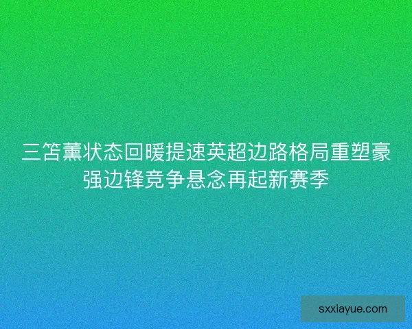 三笘薰状态回暖提速英超边路格局重塑豪强边锋竞争悬念再起新赛季 三笘薰状态回暖提速英超边路格局重塑豪强边锋竞争悬念再起新赛季
